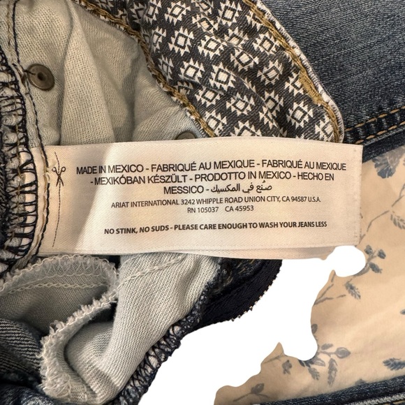 Ariat Bootcut Jeans 26x28 | Blue Denim | Western Vintage Rodeo Style - Picture 11 of 12